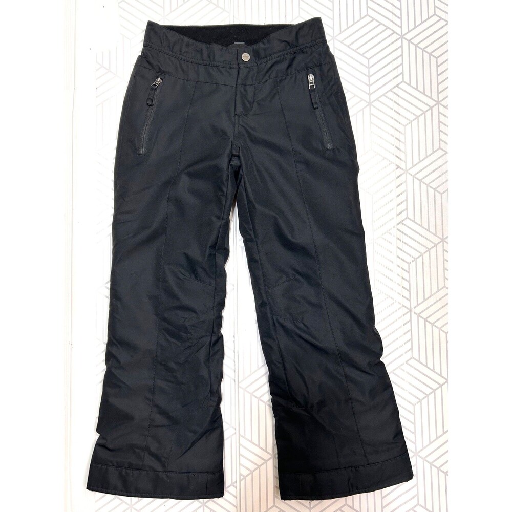 Obermeyer Kids Ski Snowboard Pants Black M 10–12 Waterproof Insulated Warm EWS c